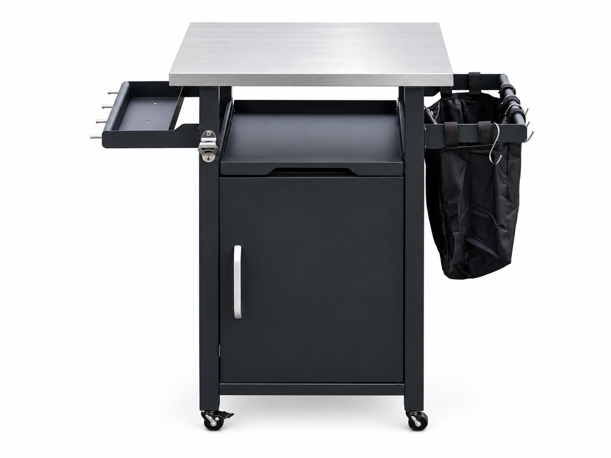 Lordear 24 Inch Portable Outdoor Grill Cart