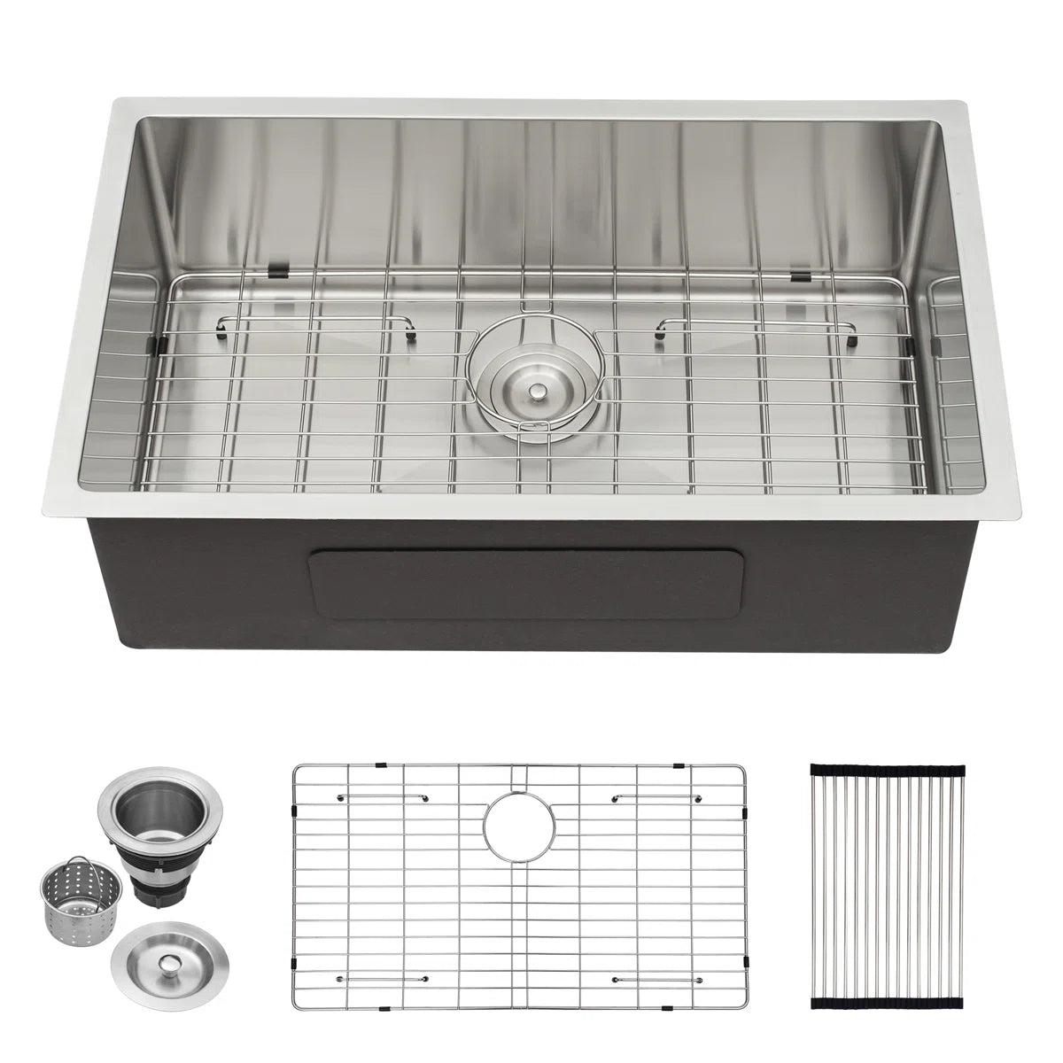 Lordear 30'' Undermount Kitchen Sink Single Bow