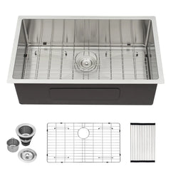 Lordear 30'' Undermount Kitchen Sink Single Bow