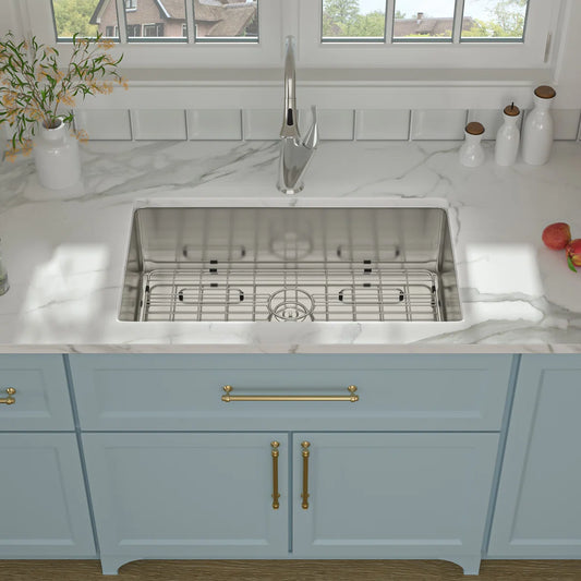 Lordear 30'' Undermount Kitchen Sink Single Bow