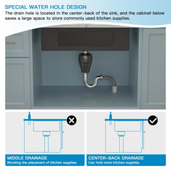 Lordear 30'' Undermount Kitchen Sink Single Bow