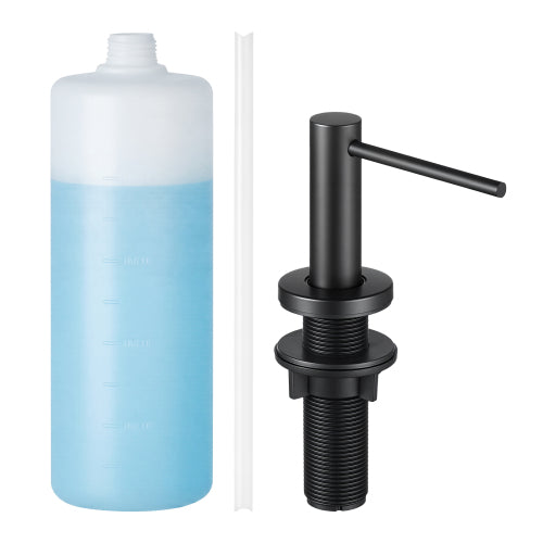 Built in Soap Dispenser for Kitchen Sink Stainless Steel with 17oz Bottle