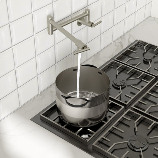 Lordear Stainless Steel Wall Mount Folding Double Joint Swing Arms Kitchen Faucet  from Lordear