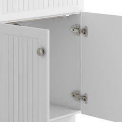 28in  Stainless Steel White Laundry Cabinet with Faucet and Sink  from Lordear