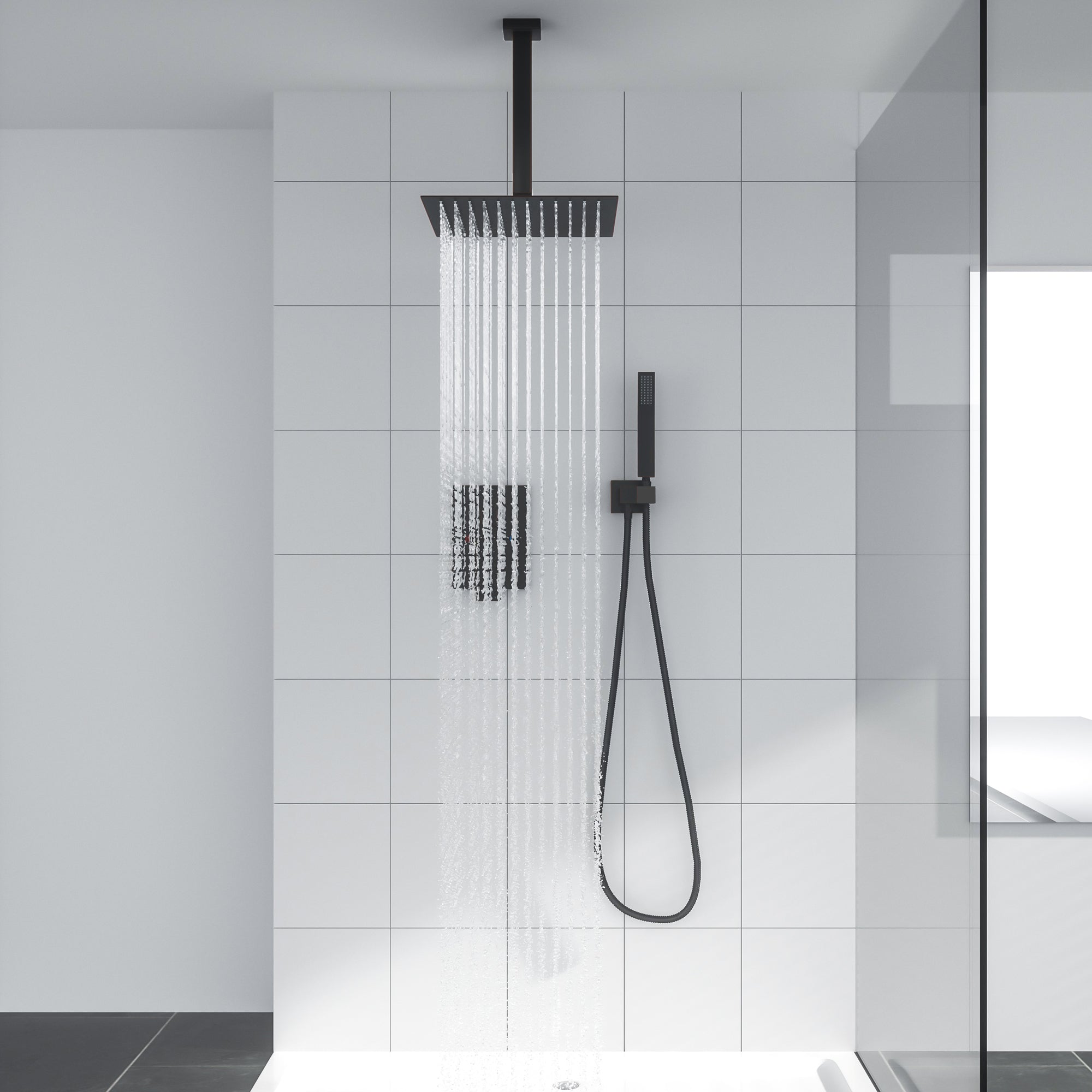 Complete shower for bathroom new outlet in black box reduced price