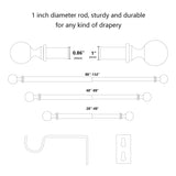 07 Adjustable Single Metal Curtain Rod Single Drapery Rod Set | Adjustable Single Metal Curtain Rod, antique gold curtain rod, Curtain Rod, Hot Sale, Metal Curtain Rod, rod, Rod Set, single curtain rod | Lordear