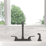 Double Handle Kitchen Faucet and Pull Out Spray Head Modern Design | Faucet, Faucet Design, Kitchen Faucets, Pull Out Kitchen Faucet, Sink Faucet, Two Handle Faucet | Lordear