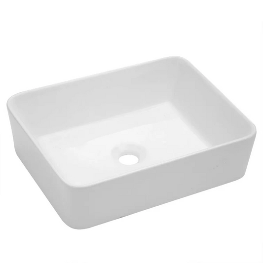 Washroom Sink Design Bathroom Sink White Ceramic Rectangle Above Counter Sink Art Basin | Bathroom Sink, Bathroom Vessel Sink, Big Deal | Lordear