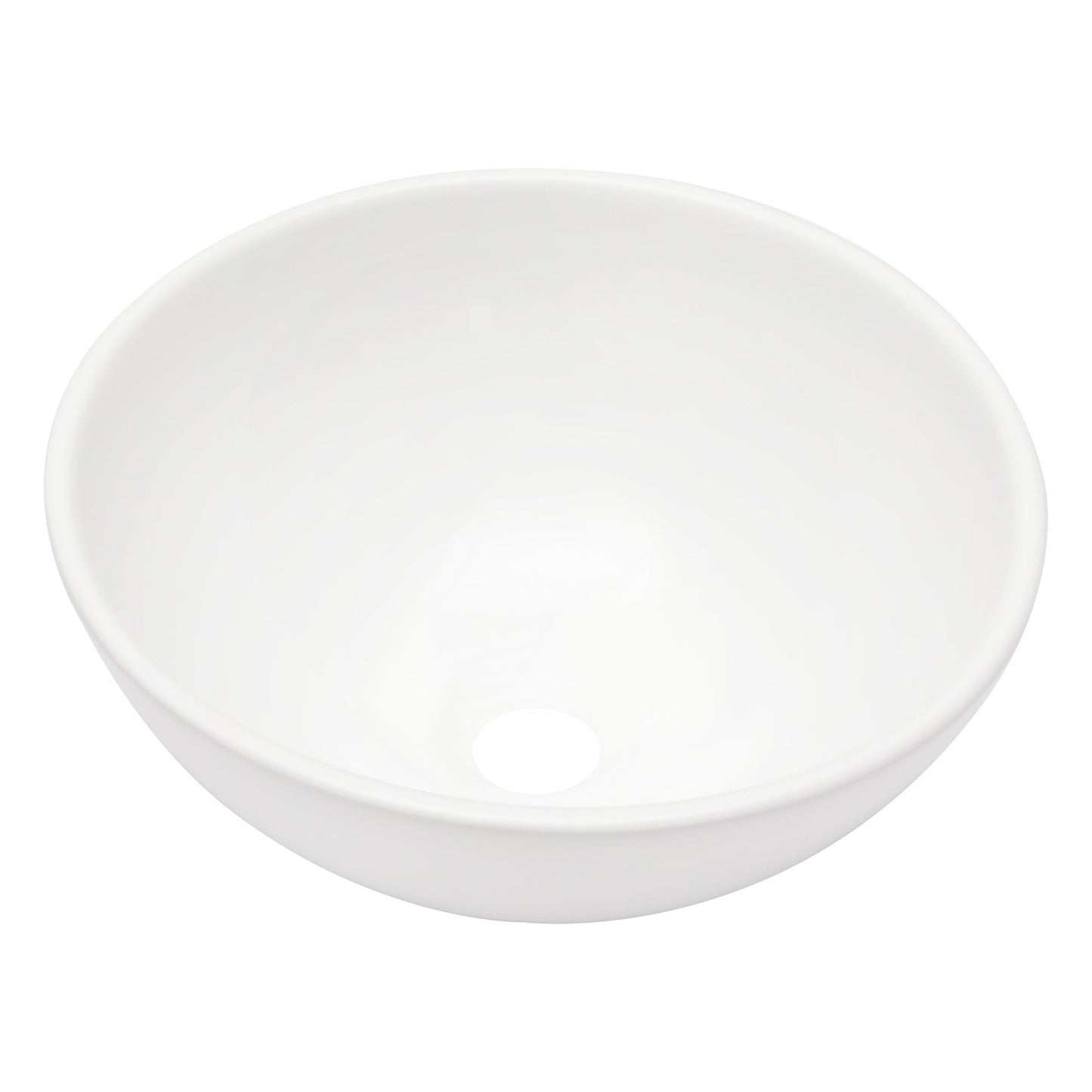 13in W x 13in D Washroom Sink Design Bathroom Vessel Sink Round Bowl  Above Counter White Ceramic  from Lordear