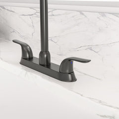 Lordear ‎Brass Double Handle 360° Rotate High-Arch Kitchen Faucet  from Lordear