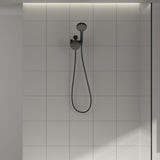 5 Inch Rainfall Round Shower Head and Handheld Shower 8-Mode with Hose and Pause Button from Lordear