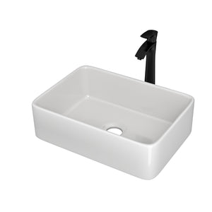 19" W X 14-1/2" D Bathroom Vessel Sink with Sink Faucet White Ceramic Modern Classic | Bathroom, Bathroom Basin, Bathroom Ceramic Sinks, bathroom design, Bathroom Sinks, big sale, Black Friday, Wash, Wash Hand, Washroom, Washroom Sink Design | Lordear