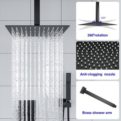 Lordear Shower Set with Rainfall Shower Head and Handheld Shower | Handheld Shower, Rainfall Shower Head, Rainfall Shower System, Shower, Shower Faucets & Systems, Shower Head, Shower System | Lordear