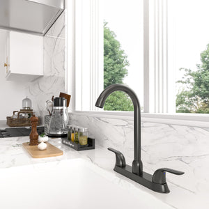 Double Handle Kitchen Faucet 360° Rotate High Arch | Faucet, Faucet Design, Handle Faucet, Kitchen, Kitchen Faucets, Kitchen Sink Faucet, Kitchen Tap | Lordear