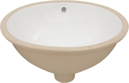 Undermount Bathroom Sink - Lordear Luxury 18.25in White Rectangle Bathroom Sink Deep Bowl Porcelain Ceramic Lavatory Vanity Sink Basin with Overflow