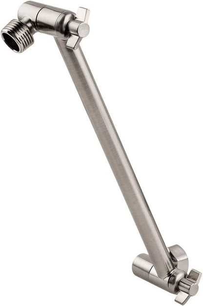 11 Inch Rainfall Shower Head Extender Arm Adjustable Wall Mounted in Chrome | Adjustable Shower Arm, Bath, Bathroom, Bathroom Accessories, big sale, Black Friday, Rainfall Shower Head Extender Arm, Shower, Shower Arms, Shower Part | Lordear