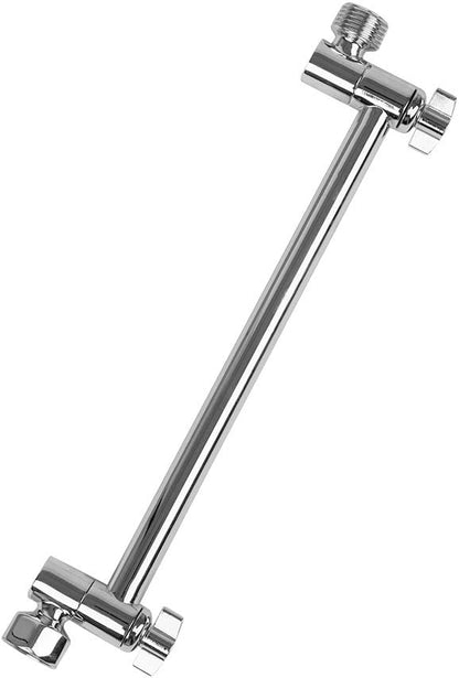 11 Inch Rainfall Shower Head Extender Arm Adjustable Wall Mounted in Chrome | Adjustable Shower Arm, Bath, Bathroom, Bathroom Accessories, big sale, Black Friday, Rainfall Shower Head Extender Arm, Shower, Shower Arms, Shower Part | Lordear