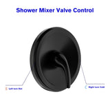 5 Inch Round Shower System Head and Handheld Shower Dual Head Wall Mounted | 5 Inch Shower System, Rain Shower Mixer Set, Rainfall Shower Head, Rainfall Shower System, Shower Faucets & Systems, Shower Head | Lordear