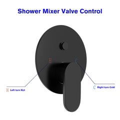 Lordear 10" ‎Stainless Steel Wall Mounted Matte Black Round Rainfall Shower Head  from Lordear