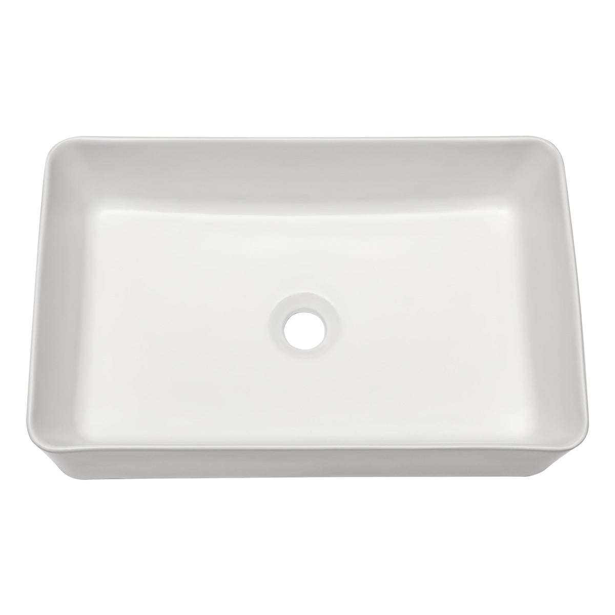 Lordear 21" x 14" White Ceramic Countertop Rectangular Vessel Bathroom Sink  from Lordear