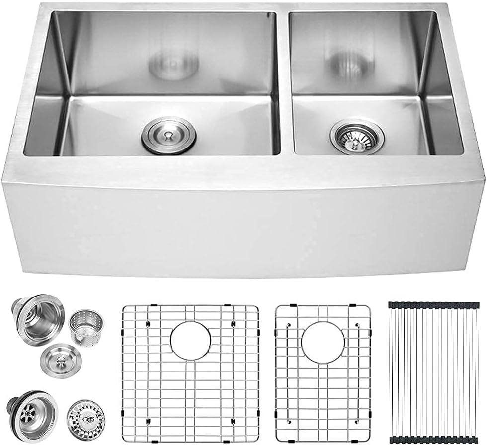 Premium Quality 33-Inch Farmhouse Single Bowl Kitchen Sink
