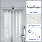 Lordear 10 inch Brushed Nickel Rain Shower Head System with Faucet | Rain Shower Mixer Set, Rainfall Shower Head, Rainfall Shower System, Shower, Shower Faucets & Systems, Shower System | Lordear