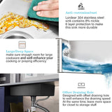 30 Kitchen Sink Undermount - Lordear 30 x 18 inch Undermount Sink 16 Gauge Deep Single Bowl Stainless Steel Kitchen Sink Basin from Lordear