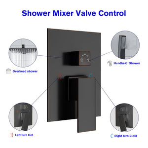 Lordear 10 Inch Rain Shower head Bathroom Shower Faucet Set | Bathroom Faucet, Shower Faucets & System | Lordear