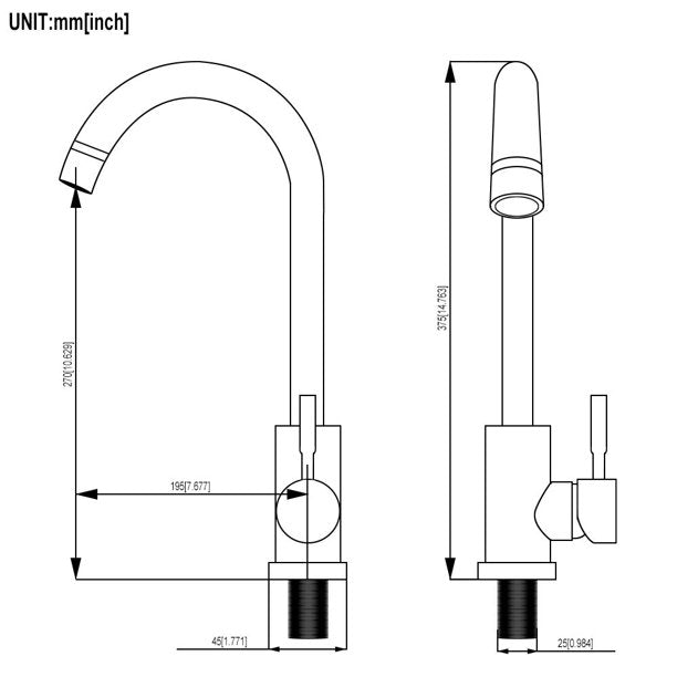 Kitchen Sink Faucet Kitchen Taps 360 Degree Single Handle  from Lordear