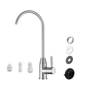 Water Kitchen Faucet Booster Filter 360 Degree Stainless Steel for Reverse Osmosis System from Lordear