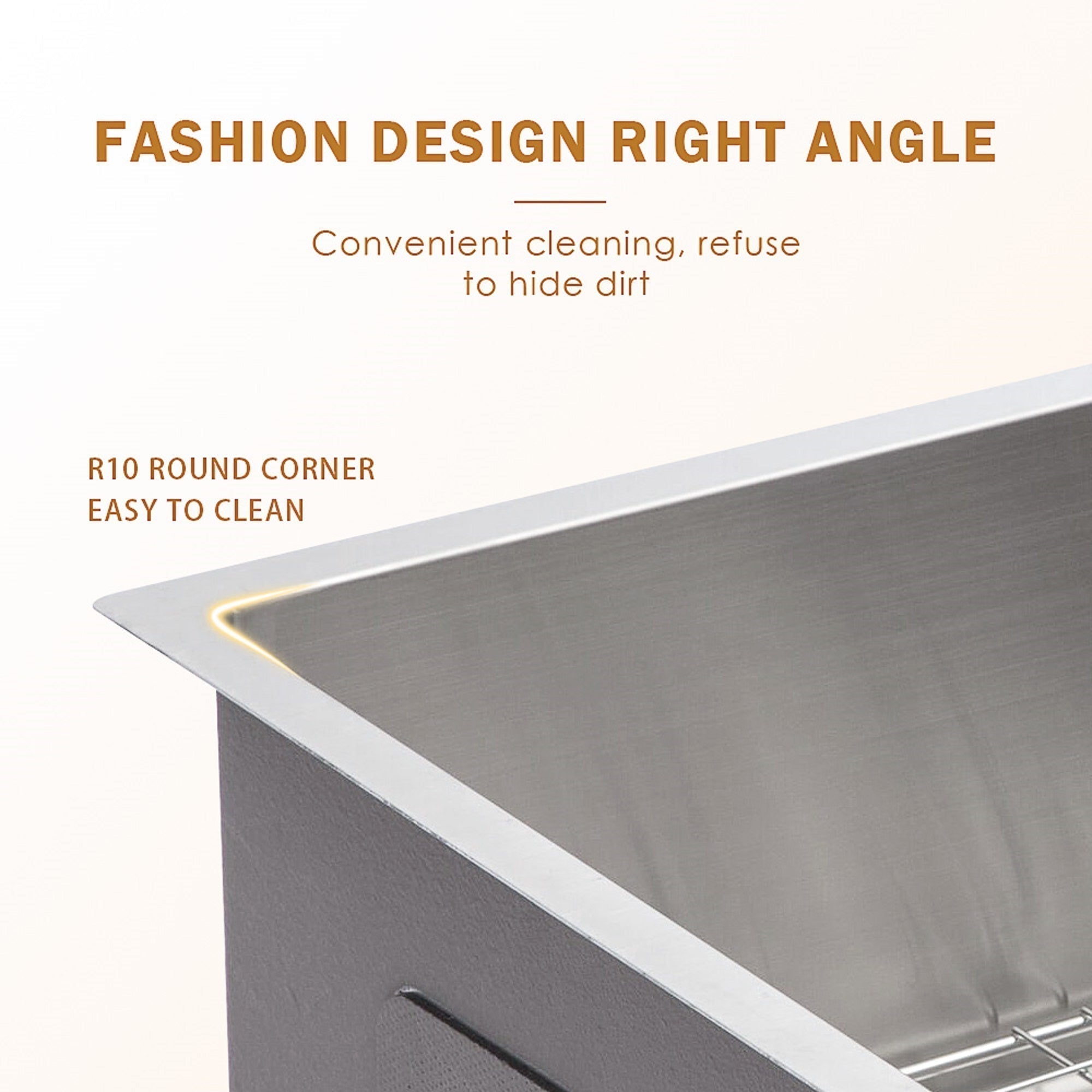 Lordear 30'' x 21'' Stainless Steel Single Bowl Apron Front Farmhouse Kitchen Sink  from Lordear