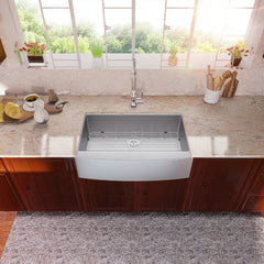 Lordear 33'' x 21'' Stainless Steel Single Bowl Apron Front Farmhouse Kitchen Sink  from Lordear