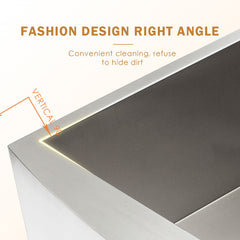 Lordear Stainless Steel Single Bowl Apron Front Farmhouse Workstation Kitchen Sink  from Lordear