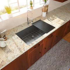 Lordear 30'' x 18'' Stainless Steel Gunmetal Balck Undermount Kitchen Sink  from Lordear
